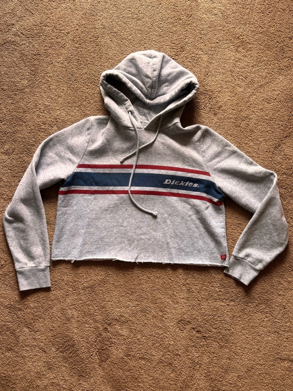 Dickies Gray Cropped Hoodie
